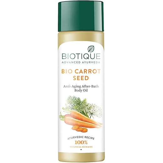 Biotique Carrot Anti-Aging Body Oil - Smooth Skin 120ml