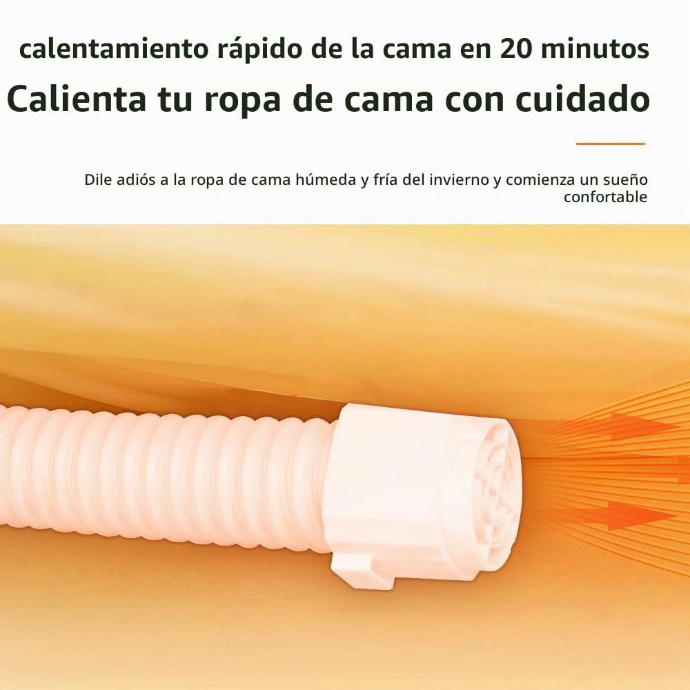 Calentador de manta portátil, cómodo aire caliente en la cama, secado del sudor, adecuado para el cambio climático, adecuado para todas las estaciones, puede secar zapatos, ropa, calentador de mantas,