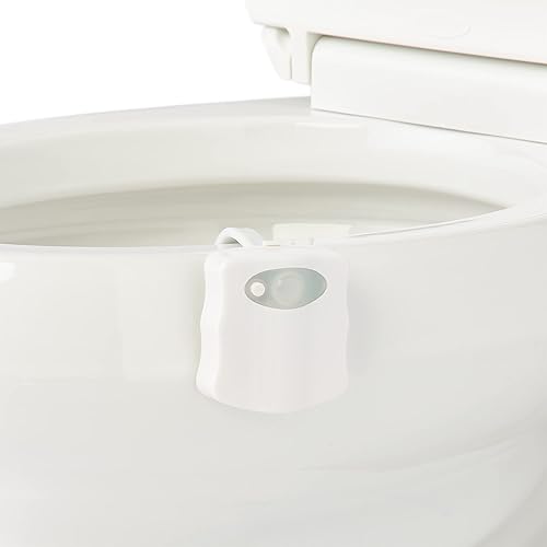 Miniatura 2 de Medline Luz de seguridad para inodoro, sensor activado por movimiento, 16 opciones de cambio de color, funciona con pilas, se adapta a todos los