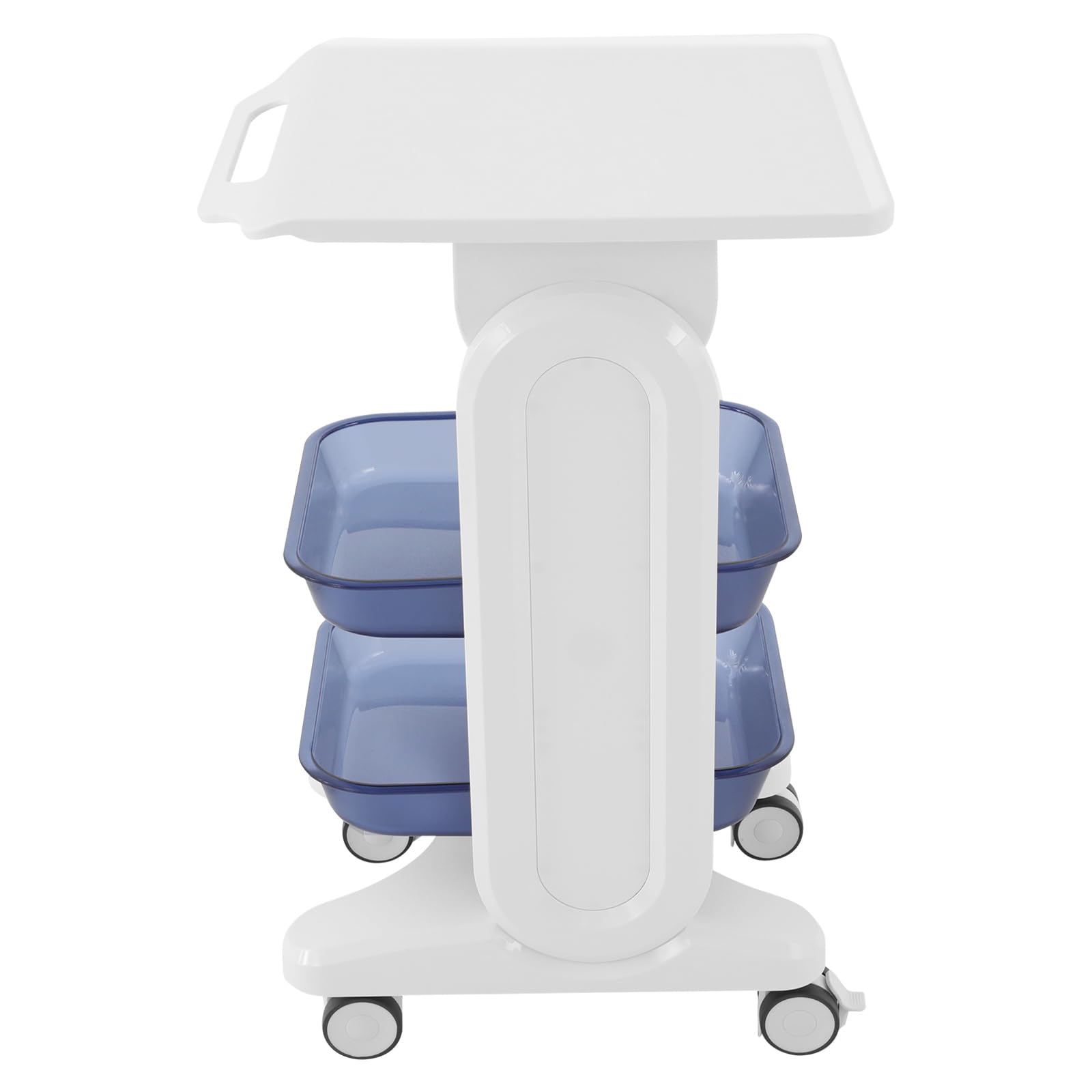 Carrito de laboratorio de 3 pisos, carrito de belleza, de material de PC, con 4 ruedas, carrito multifuncional para laboratorio, clínica, hospital, salón