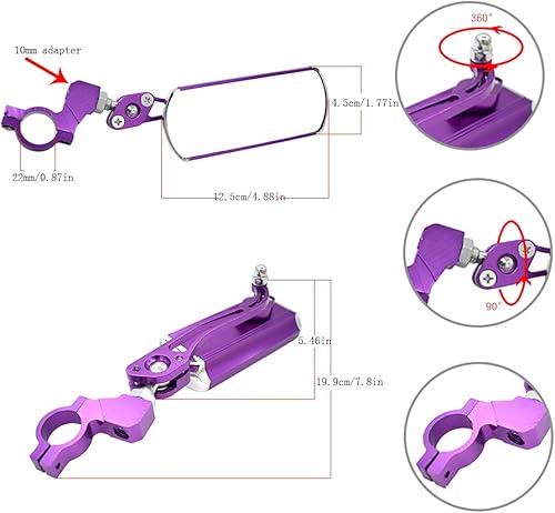 Espejo retrovisor para manillar, 2 unidades, espejos de bicicleta para manillar, espejos de bicicleta para manillar para bicicleta eléctrica,