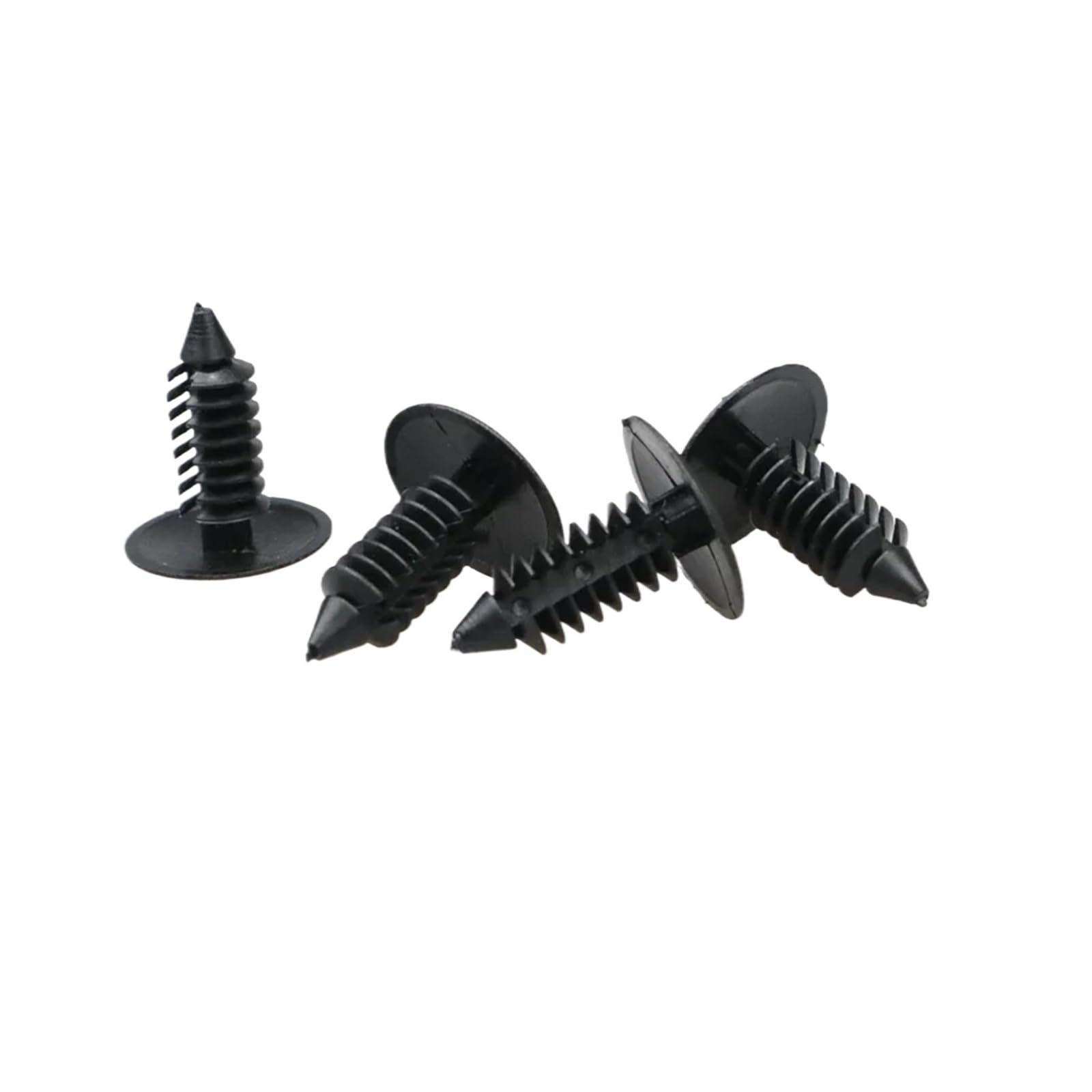 KXFVYNE 20Pcs Auto Fastener 8mm Hole Nylon Car Clips Fenders Bumper Shield Retainer Plastic Rivet Compatible Automobile