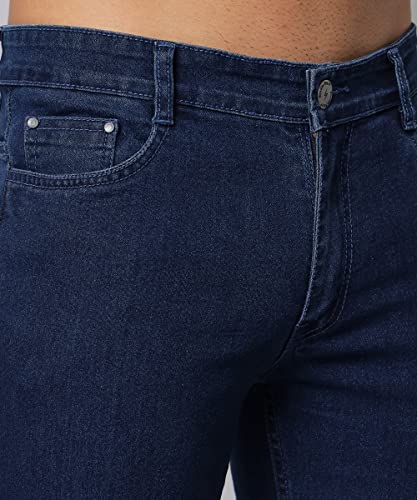 Image of STUDIO NEXX Men's Regular Fit Jeans|Stretchable Mid Rise Denim |Contrast Detailed Stitch