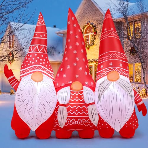 Festive 6.8 FT Gnome Christmas Inflatables