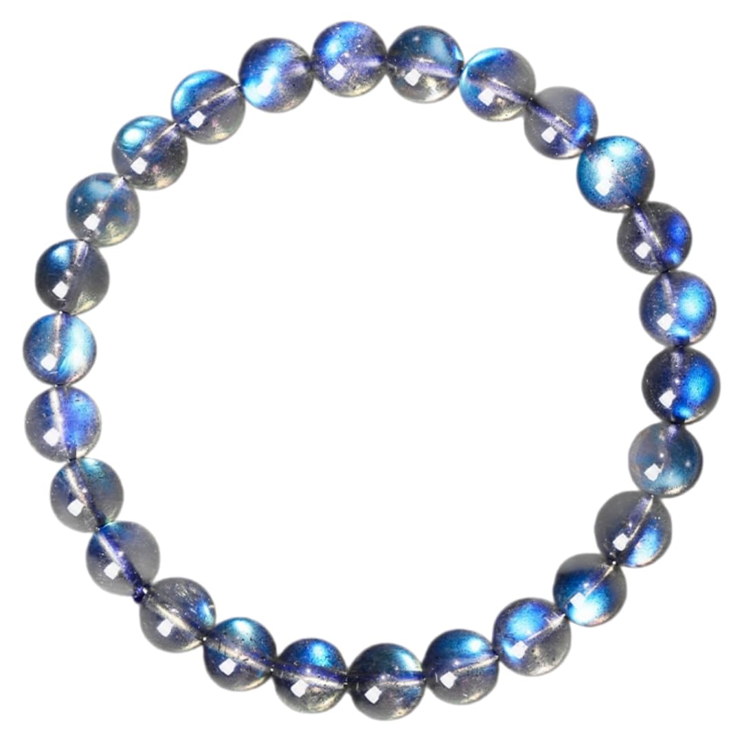 Bracelet Lithothérapie Bracelet En Cristal De Pierre De Lune Bleue De Différentes Tailles