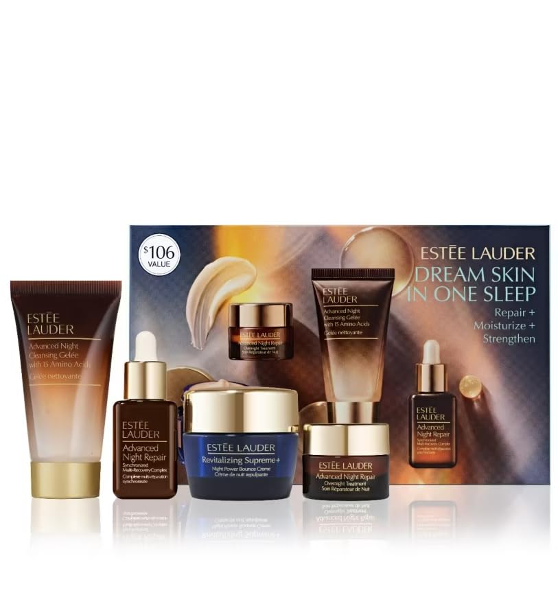 Estee Lauder Advanced Night Repair Skincare Starter Set include Advanced Night Repair Serum Travel Size Holiday Gift Set For Women.