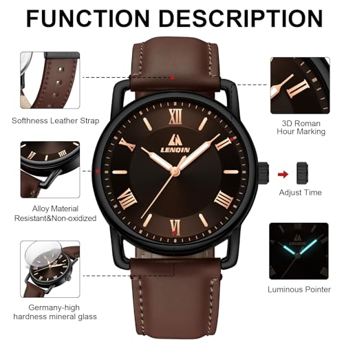 Image of LN LENQIN Mens Watches Unisex Military Sport Nylon Strap Stylish Luminous Fashion Analog Quartz Watch for Men Waterproof Army Tactical Casual Wristwatch