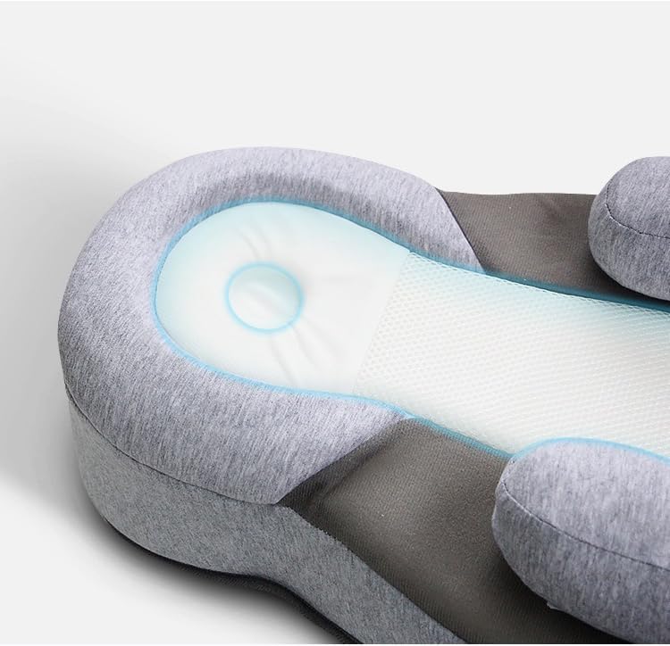 Miniatura 8 de Almohada de apoyo para la alimentación del bebé, almohada de alimentación antidesbordamiento, almohada de lactancia con correa de seguridad, tumbona