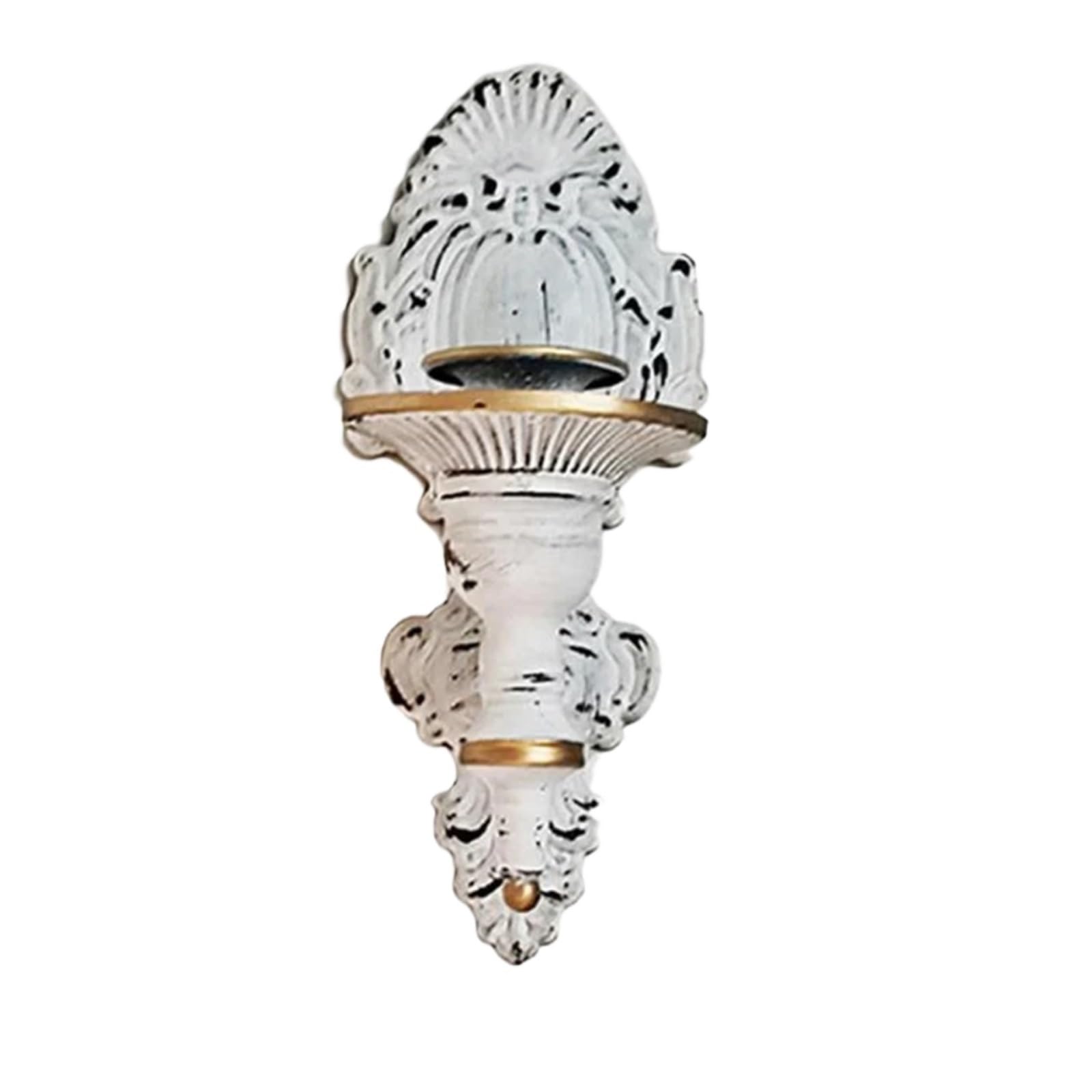 Metal Candle Sconces Art Wall Mounted Candlestick Holder for Stick Candles for Wedding Farmhouse Home Decor Party Anniversary For Living Room Fireplace Wedding(White B)