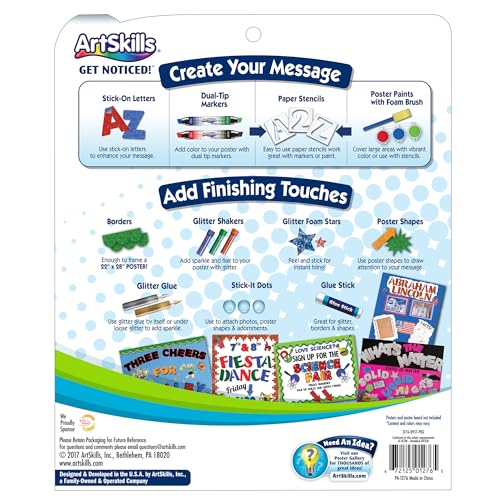 ArtSkills Poster Making Kit Science Fair Board Supplies - 274 Pieces - image 4