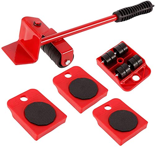 Crevizon Furniture Moving and Lifting Tool 5 Pcs Set Device Heavy Lifting and Gliding with 1 Lifting Rod and 4 Packs 360 Degree rotatable Furniture Slides Kit (B08RJWLGBK) Amazon Price History, Amazon Price Tracker
