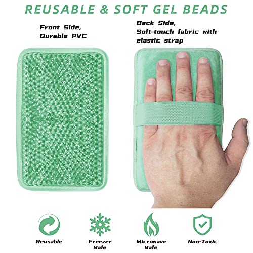 Image of Gel Ice Pack for Injuries Ice Bag with Strap-1 Pack Reusable Hot Cold Pack