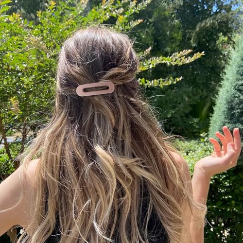 French Barrette, 6 piezas de pinzas para el cabello para mujeres y niñas, sujeción fuerte sin resbalones para cabello fino, delgado y grueso miniatura 5