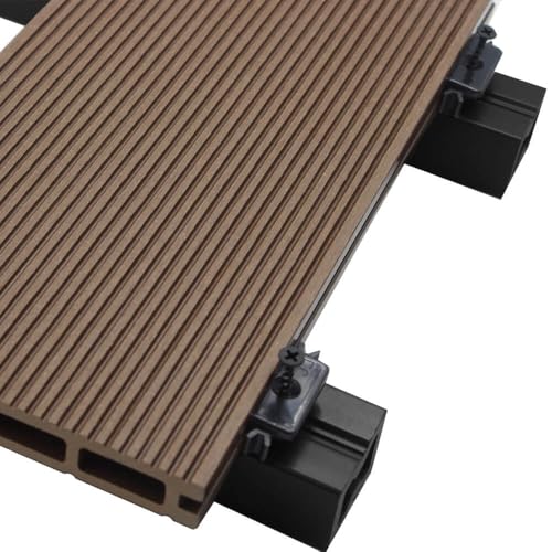 Home Deluxe Set Completo Per Decking In Wpc (Compresa La Sottostruttura) Samana - Marrone Scuro 40M² - 5