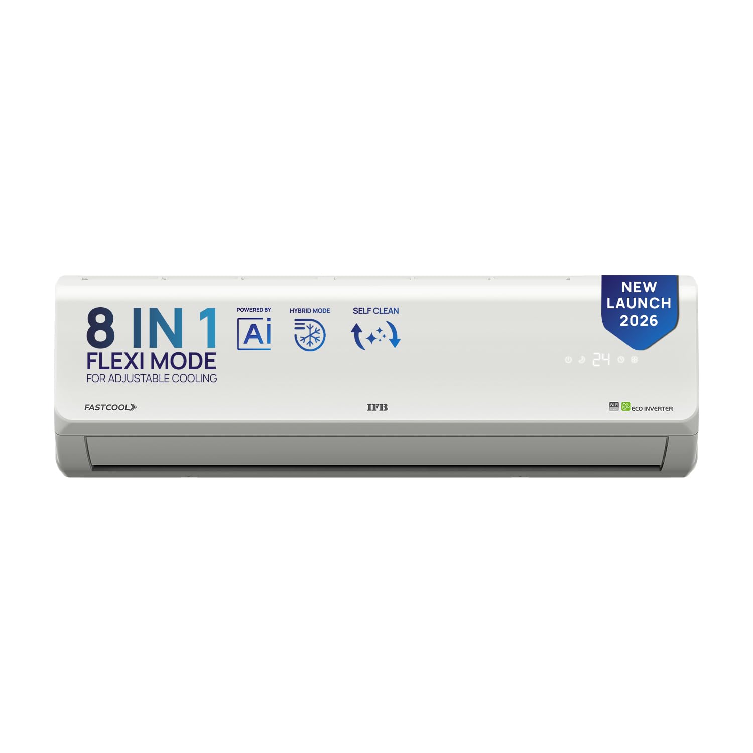 IFB 1 Ton 3 Star 2026 AI Powered Inverter Split Air Conditioner with Hybrid Mode, 8-in-1 Flexi Mode, Heavy Duty Compressor, Long Air Throw, Self Clean, Dual Gold Fins, 100% Copper Tubes, CI133SL11RGM3-image-43