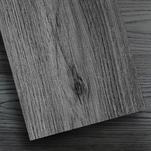 TIBBERS Suelo Vinílico Autoadhesivo, 12 Lamas de 15 x 91 cm (1,67 m²), PVC Impermeable y Recortable, Alta Adherencia, Imitación Madera, SMD006