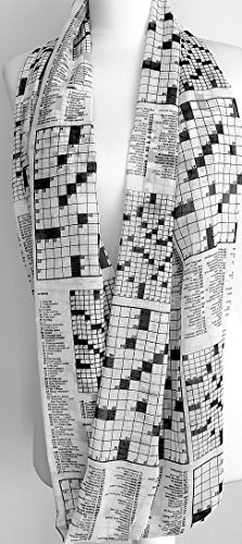 Etwoa Crossword Puzzle Infinity Scarf Circle Loop Scarf3