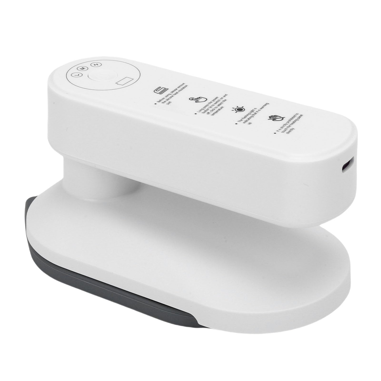 Haofy Plancha Eléctrica de Mano Mini Portátil de Viaje, Máquina de Planchar en Seco y Húmedo, Carga USB para el Hogar y el Dormitorio, 345g