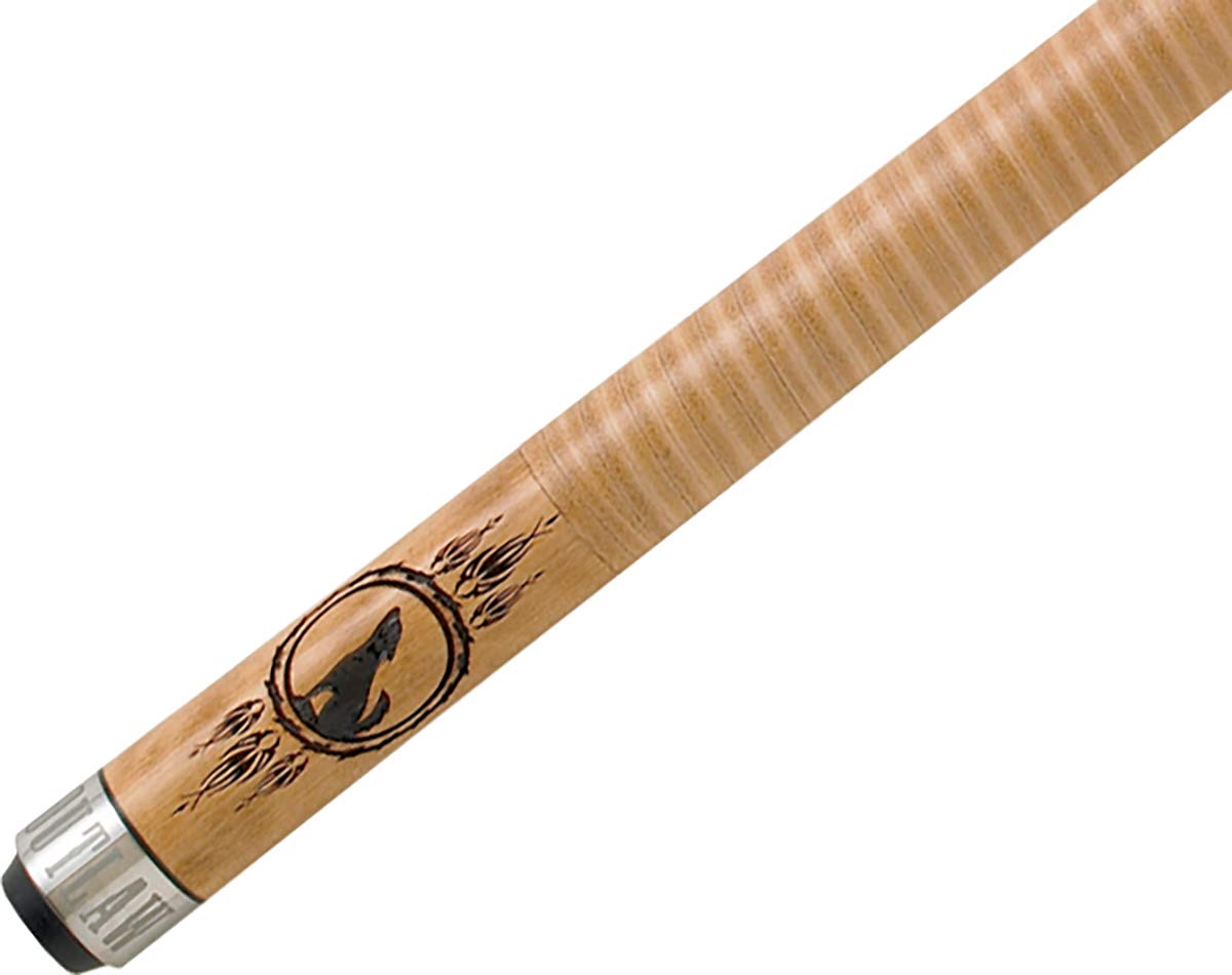 Outlaw Cues - Brown Howling Wolf - Includes Case - 19oz