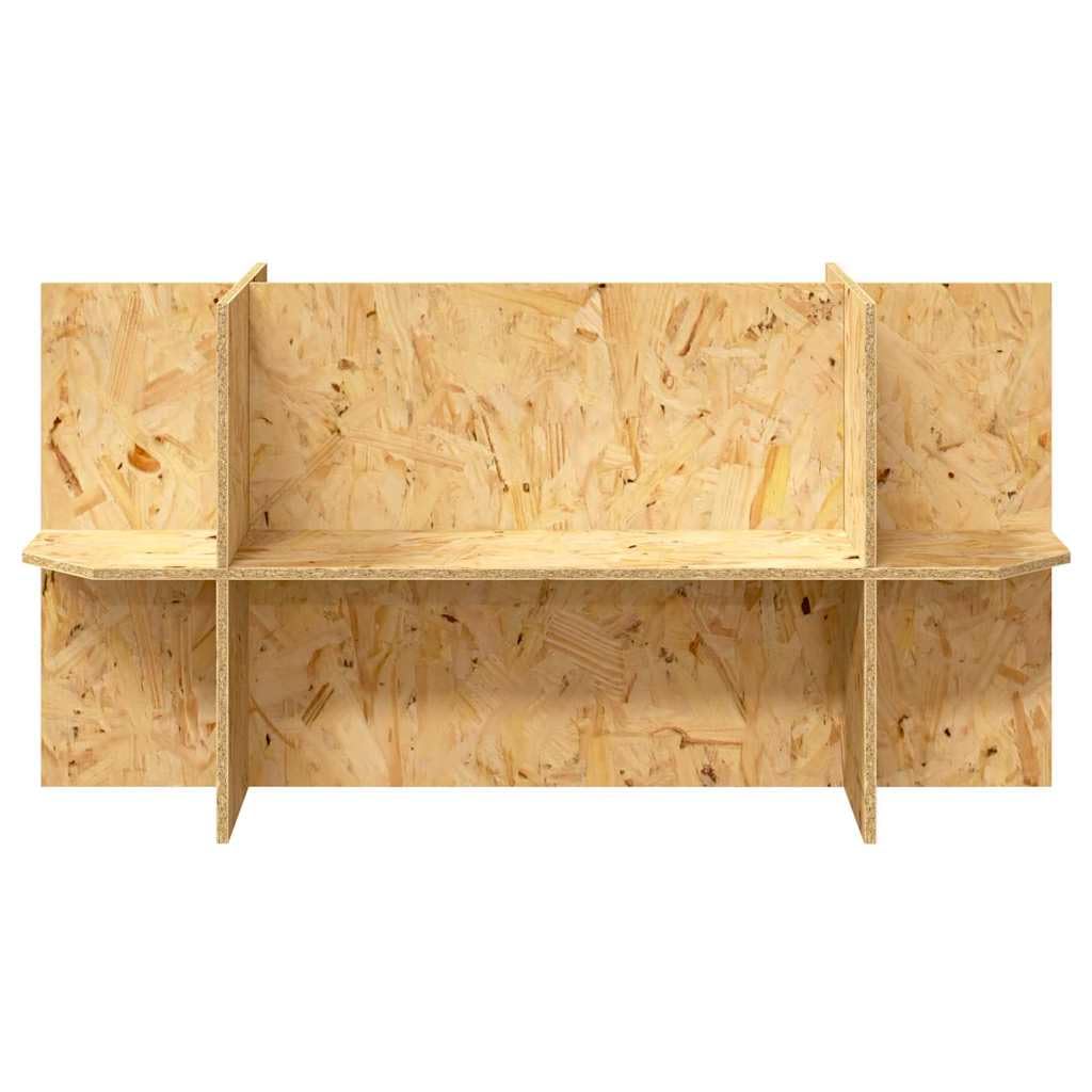 Base per terrario con mensola in robusto legno OSB marrone, 100 x 40 x 50 cm, per rettili e anfibi, adatta per interni, versatile, durevole, con spazio di archiviazione e design rustico