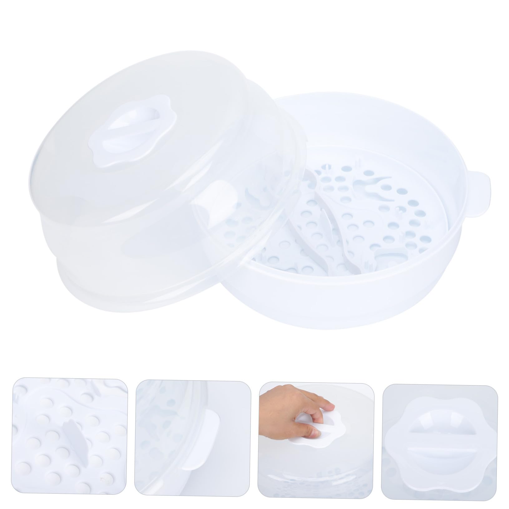 GALPADA Caja en Material Pp para Biberones Esterilización para Microondas de Gran Capacidad y Almacenamiento para Productos para Bebés Hogar