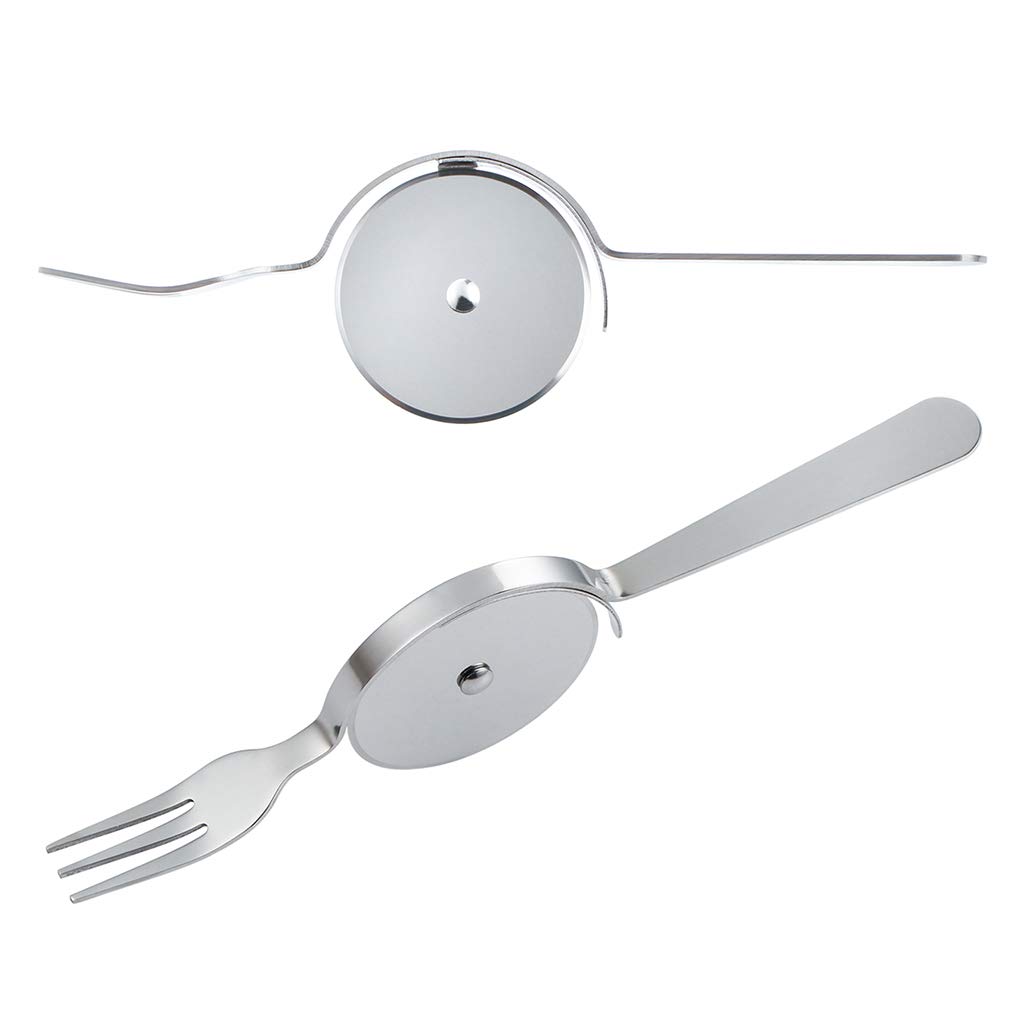 Stainless Steel Pizza With Fork Cutting Wheel Home Kitchen Tool Pastry Sli Pizza Pizza Set Pizza Long Pizza Pizza Sharpener Large Pizza Bicycle Pizza 18