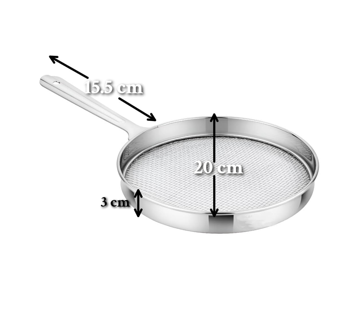 Cloudzy Roaster Barbecue Net Grill Steel Wire Roasting Net Charcoal Hand Warmer Rack BBQ Accessories Fish Burner Papad Jali Paneer Tandoor Net with Wooden Handle (Roaster Strainer) - Image 7 thumbnail