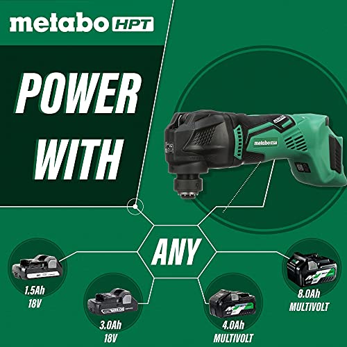 Metabo Hpt 18V Multivolt™ Cordless Oscillating Multi-Tool | 18V Brushless Motor | Variable Speed Mode Functions | Tool-Less Blade Change | Lifetime Tool Warranty | Bare Tool - No Battery | Cv18Dblq5 #TOP5
