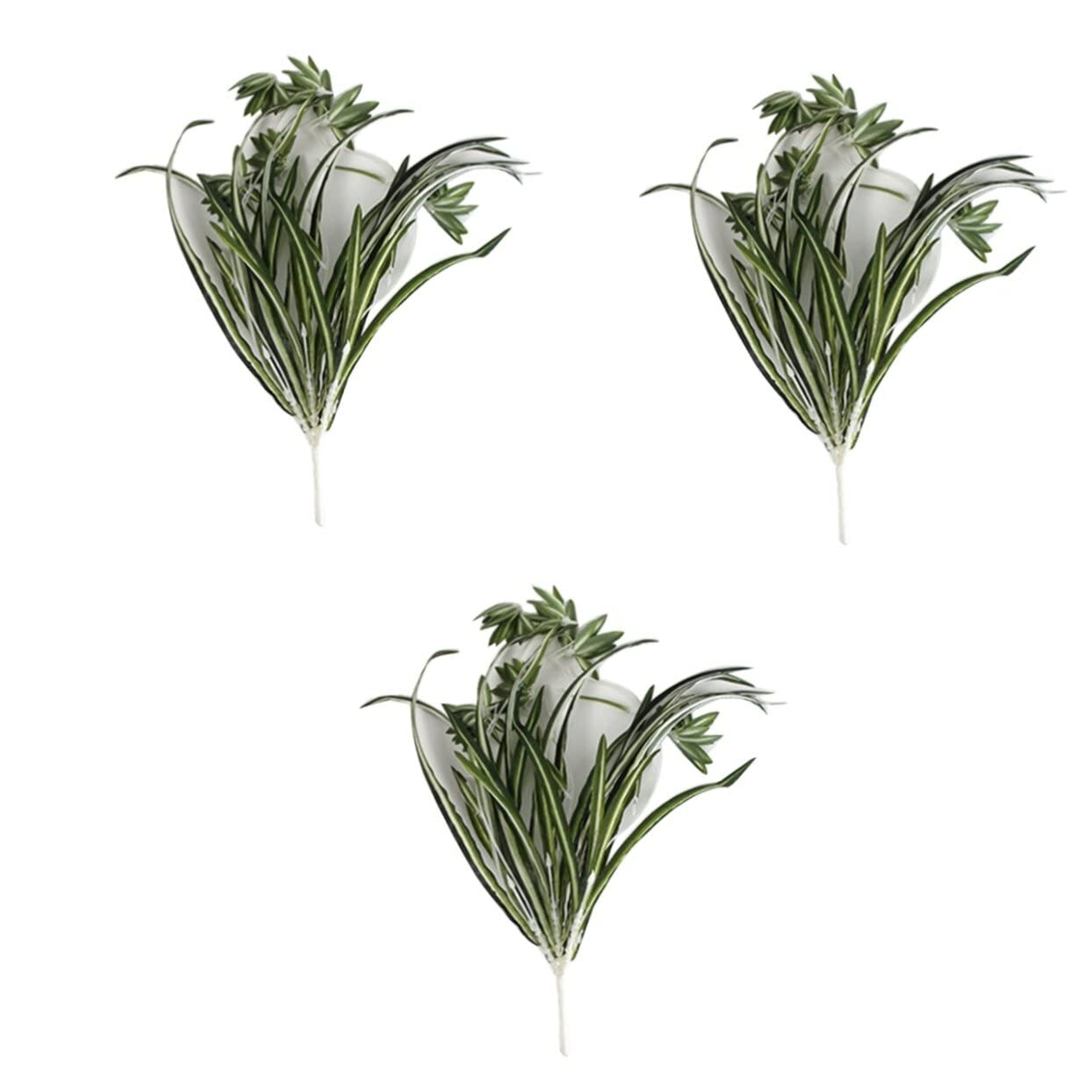 YARNOW 6pezzi Piante Sospese Artificiali Plastica Con Foglie Di Chlorophytum Per Decorazione Casa Ufficio e Feste Di Design Realistico Per Vasi e Ceste Appese