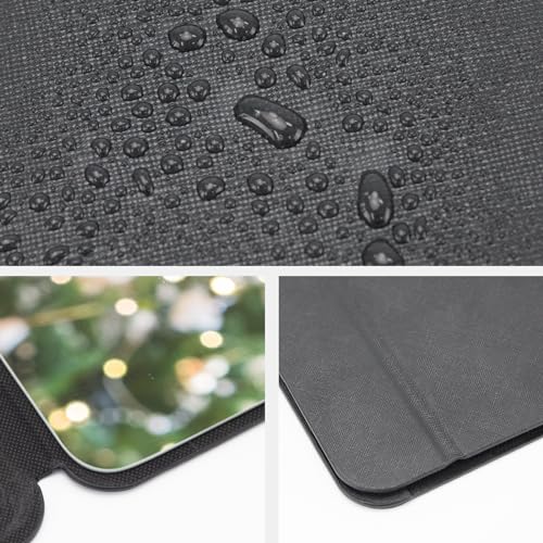 WISYOK Reisespiegel Klappbar, Tischspiegel mit Mehrfach-Standwinkel, Klappspiegel mit Schwarz PU-Leder, Super HD Schminkspiegel, Handspiegel, Kompaktspiegel, Kosmetikspiegel, Spiegel Klein - 16x12cm