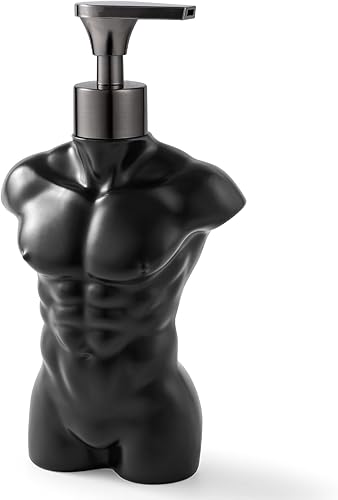 Miniatura 10 de Dispensador de jabón de cerámica con bomba de acero inoxidable 304, dispensador de líquido de loción de mano, recargable para decoración de cocina y