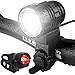 Luces Bicicleta, LED Luz Bicicleta Impermeable,Luz de Bici Recargable USB, Al Aire Libre Luces Bici Delantera and LED Luces Trasera Kit,1200 Lúmenes Súper Potente Lámpara, 4 Modos Iluminación