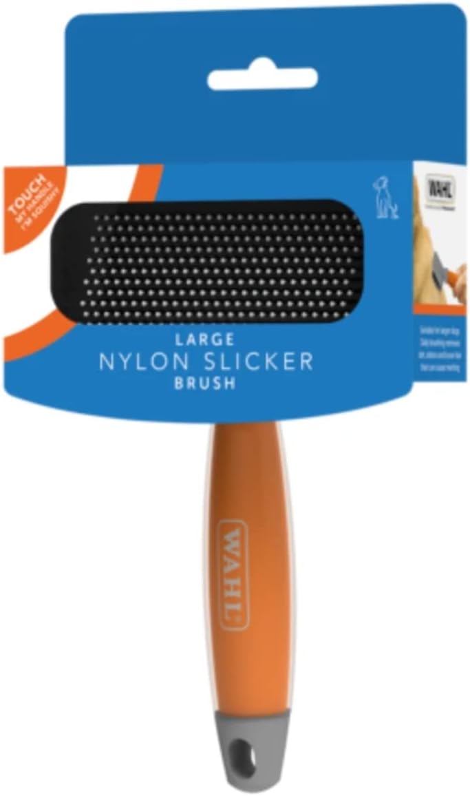 Wahl Large Nylon Slicker, Professional Grooming Brush, Pet Brush for Dogs and Cats, Grooming Tools for Pets, Slicker Brushes for Long Short Haired Animals, Gel Handle 3 51M Pr2mIQL. AC SL1250