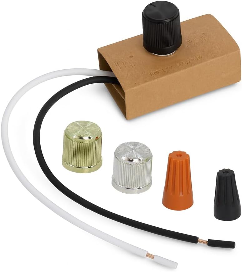 𝙐𝙥𝙜𝙧𝙖𝙙𝙚 200 Watt Dimmer Switch Replaces for Westek 6077b, 𝙎𝘾-𝟮𝟯𝟵𝘼 Manual Dimmer Replacement Switch with Knob for Lamp Incandescent/LED/Halogen 120V 200W by Ketofa