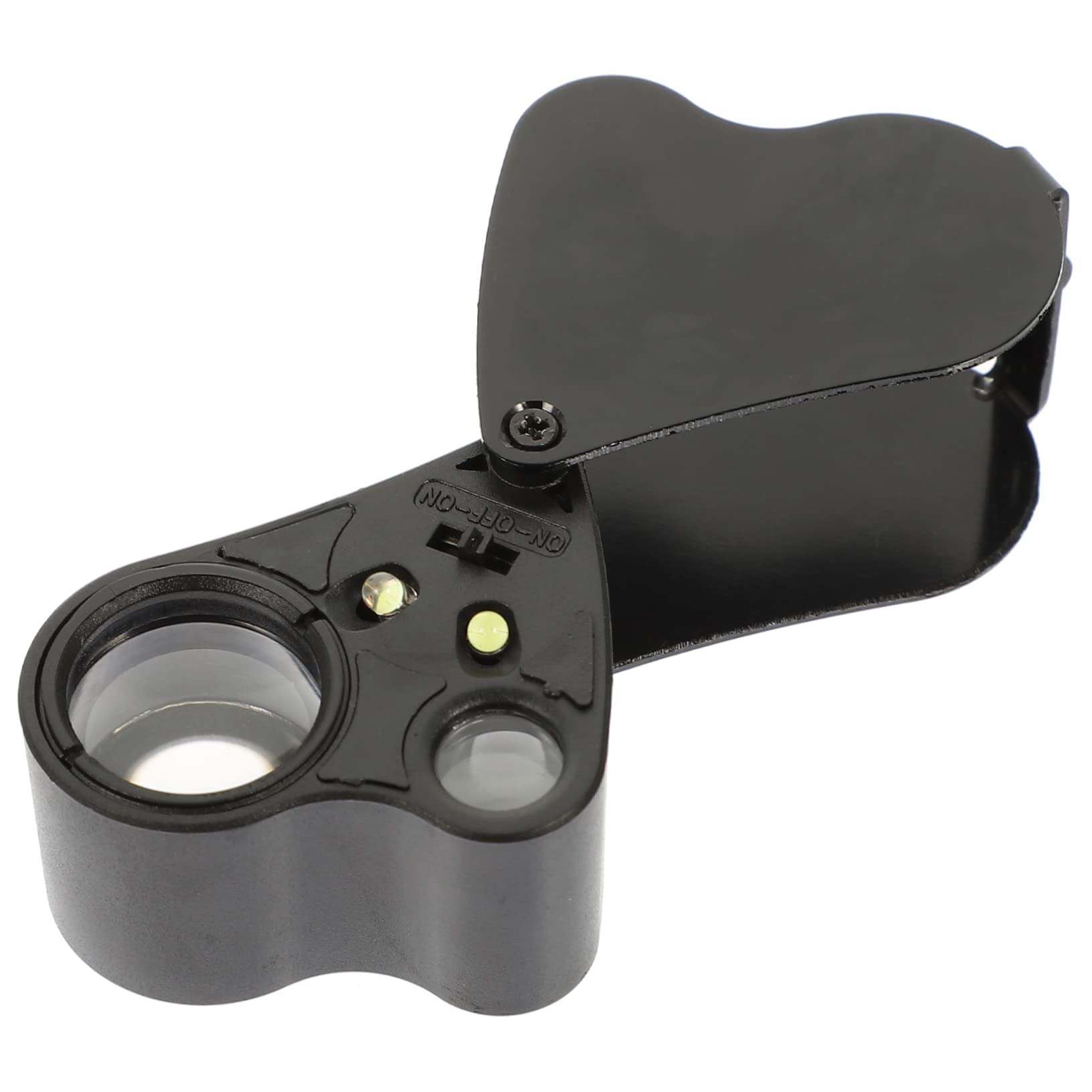 DOITOOL Small Led Light Magnifying Glass 60x Portable Magnifier Light for Jewelry Gem Testing and Detailed Inspection