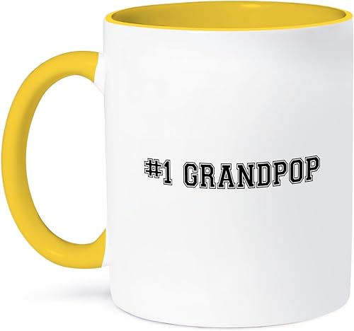 Miniatura 9 de 3dRose #1 Grandpop - Taza de 11 onzas, color negro