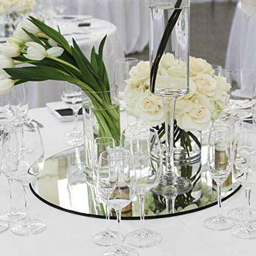 12 Inch, Pack of 1 Small Mirror for Crafts, Round Mirror for Tables at Weddings, Mirror Tiles for Crafts and DIY Projects