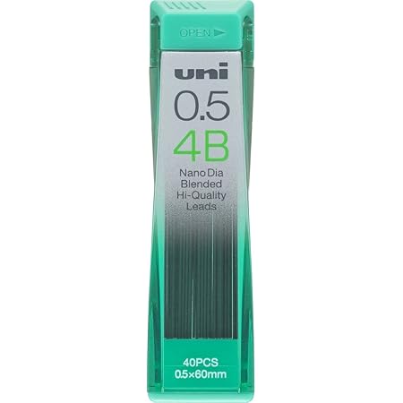 Amazon 三菱鉛筆替芯 ユニ0 5 2nd 4b シャープペン芯 文房具 オフィス用品
