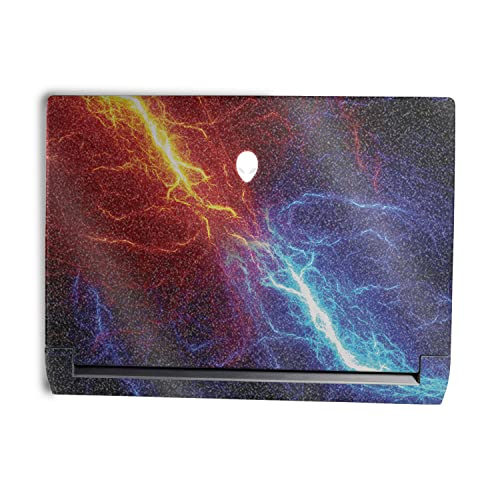 MightySkins Glossy Glitter Skin Compatible With Alienware M15 R7 (2022) Full Wrap Kit - Color Lightning | Protective Durable High-Gloss Glitter Finish | Easy To Apply & Change Styles | Made in the USA