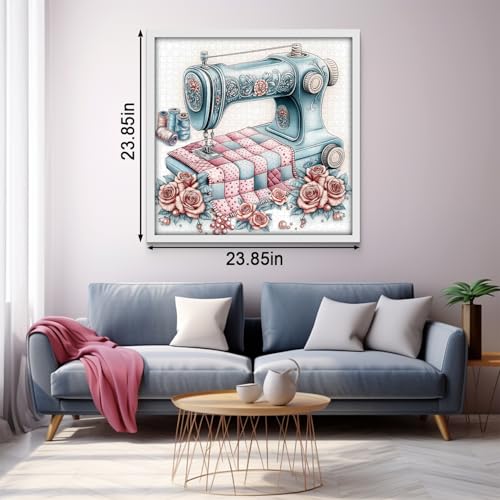 Rompecabezas Vintage de Máquina de Coser para Adultos, 1000 Piezas, Rompecabezas Retro de Flores con Diseño de Rosas miniatura 5