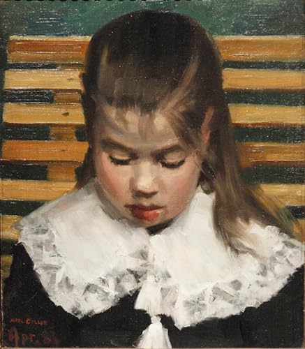 Image sur toile d'art Akseli Gallen-Kallela, décoration murale salon Portrait d'une jeune fille 60x90