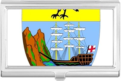 Saint Helena Africa National Emblem Business Card Holder Case Pocket Box Wallet