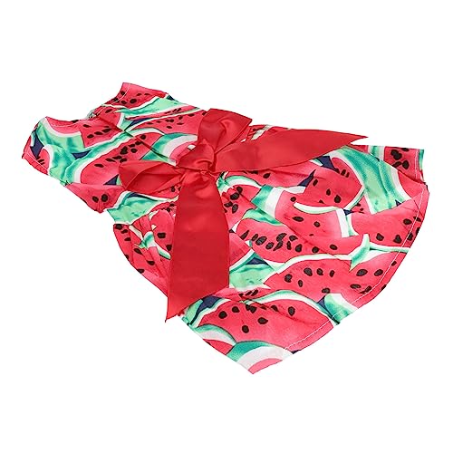 WOONEKY Vestido De Cachorro Roupas De Verão Para Gatos Camisas De Cachorro De Algodão Vestidos Extra