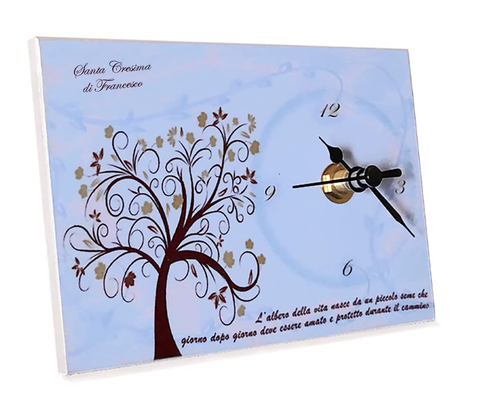 OROLOGIO ALBERO DELLA VITA PERSONALIZZATO INCISIONE SU LEGNO - Doni