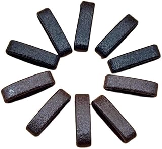 fashion mania 10Pcs Belt Keepers Loop Plastic Leather Grain Belt Loop Keeper Straps Hold Retainer Organizer Stays Band Ring for Men's Belts