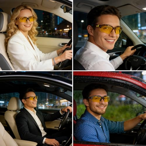 GGSTDDUP 4 PACK Polarized Sport Sunglasses for Women Men Yellow Black — view 6