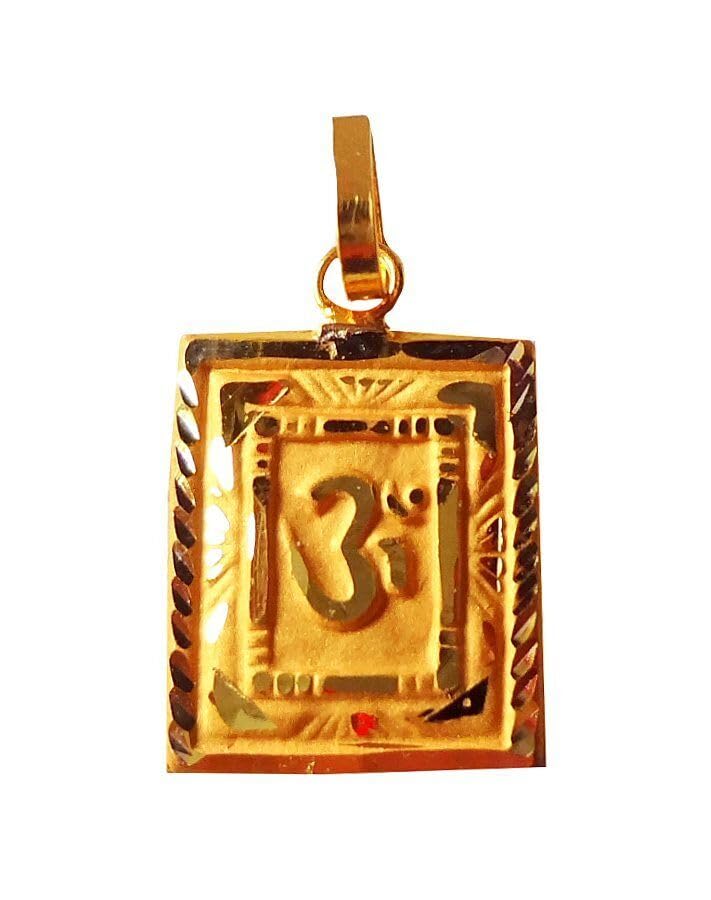 Colgante oro amarillo hombre evita alergias con esta joya de oro real fino