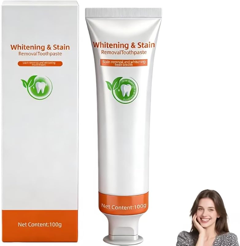 KUGIG Whitening Toothpaste, KUGIG Whitening and Stain Removal Toothpaste, Kigig Toothpastes, Tooth Stain Removal Colour Corrector, White Clean Teeth, Freshens Breath Refreshing Dental Care,100 g (1PC)