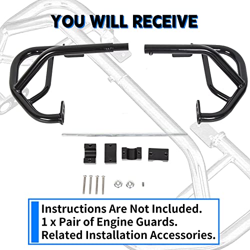 Ecotric Engine Guard Highway Crash Bar Protector Compatible With 2017-2022 Honda Rebel 300 500 Cmx Cmx300 Cmx500 Models #TOP6