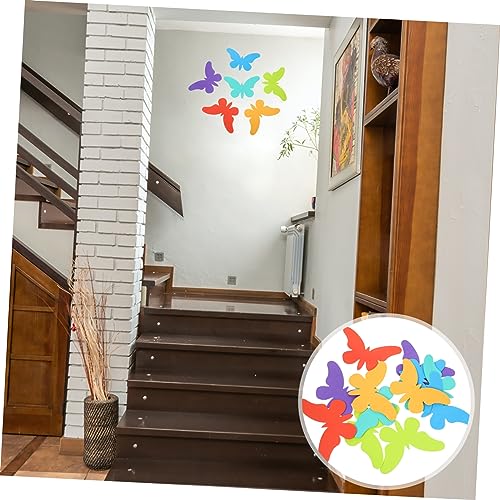 Mariposas de goma EVA para manualidades DIY con reverso adhesivo fuerte para paredes 4